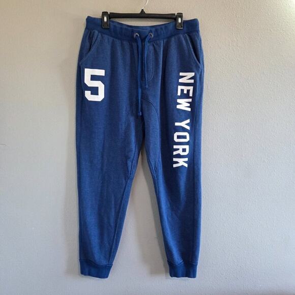 Aeropostale 2015 New York Men's Sweatpants Joggers Blue 34" Waist Teen - Picture 1 of 8